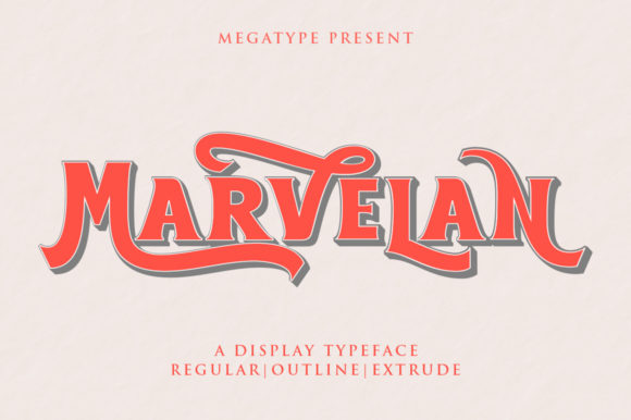 Marvelan Display Font By Megatype