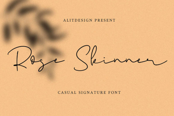 Rose Skinner Script & Handwritten Font By Alit Design