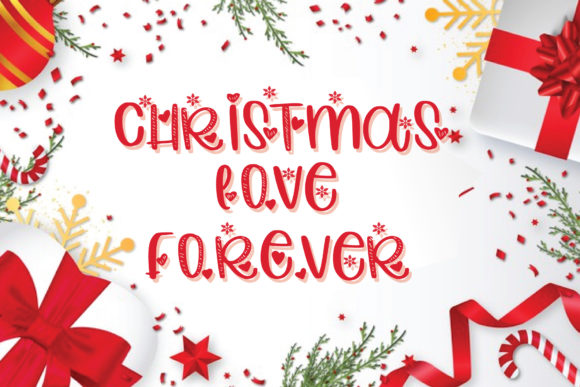 Christmas Love Forever Display Font By goodigital