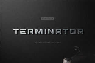 Terminator Font Display Font Di artyway 1