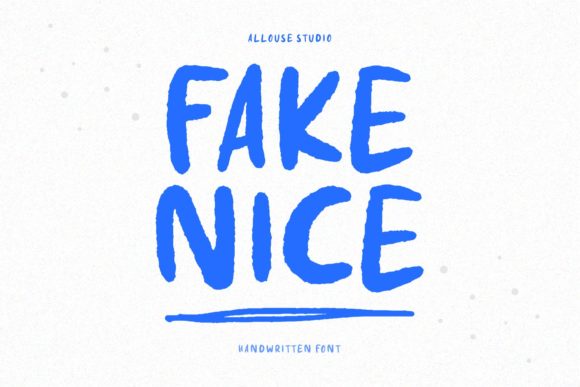Fake Nice Display Font By allouse.studio