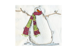 Sassy Chilly Snowman Winter Embroidery Design By Sew Terific Designs