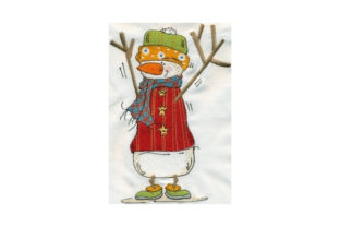 Sassy Twiggy Snowman Winter Embroidery Design By Sew Terific Designs