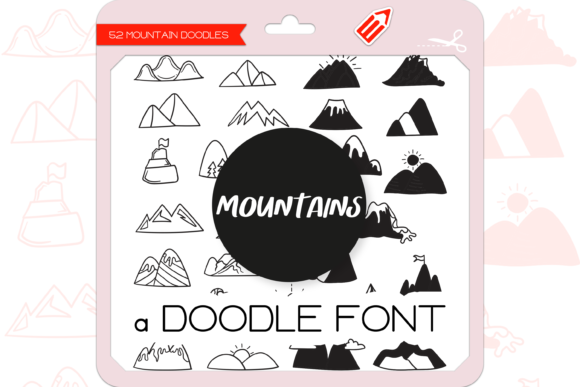 The Mountains Dingbats Font By WADLEN