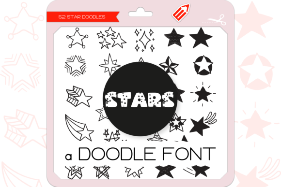The Stars Dingbats Font By WADLEN