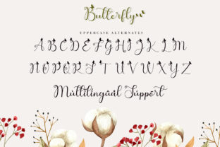 Cute Butterfly Script & Handwritten Font By AEN Creative Studio 12