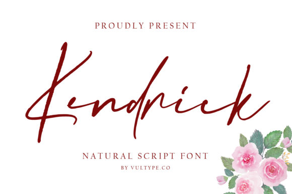 Kendrick Script & Handwritten Font By vultype