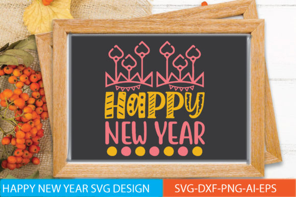 Happy New Year Graphic Crafts By MockupStation