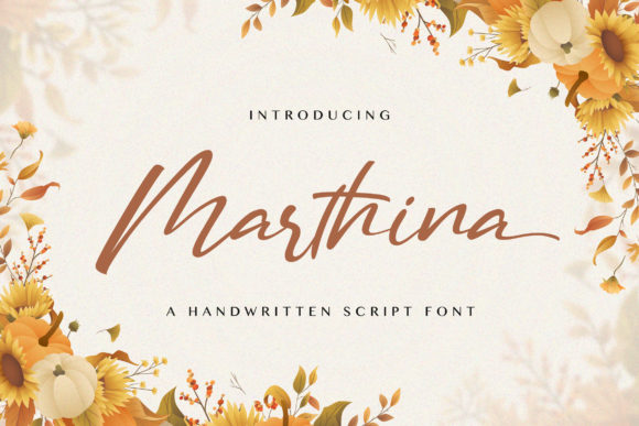 Marthina Script & Handwritten Font By StringLabs