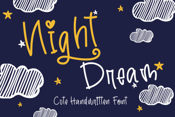 Night Dream Script & Handwritten Font By Al Ghul