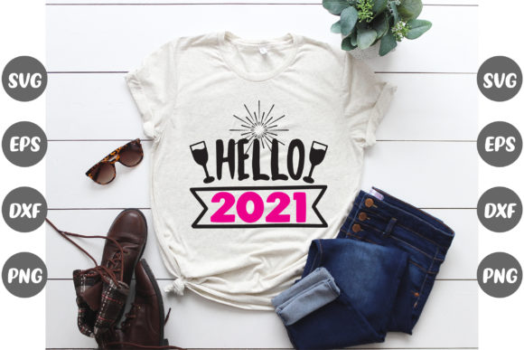 New Year Design , Hello 2021. Graphic Print Templates By Design Store Bd.Net