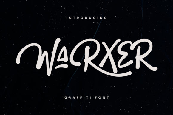 Warxer Display-Schriftarten Schriftart Von Maulana Creative