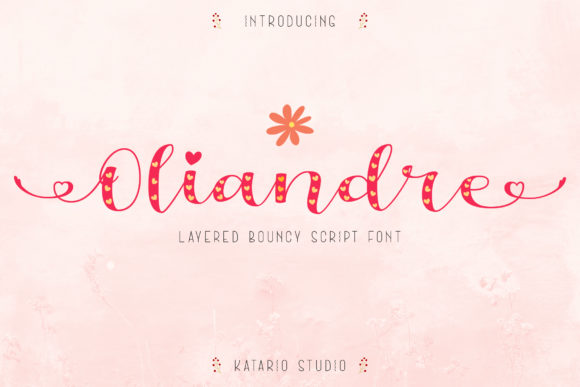 Oliandre Script & Handwritten Font By Katario Studio