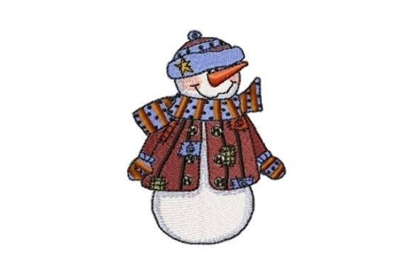 Snowman Patches Winter Embroidery Design By Sew Terific Designs
