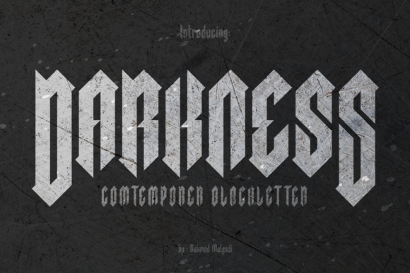 Darkness Blackletter Font By BaronWNM