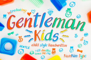 Gentleman Kids Fuentes Caligráficas Fuente Por numnim 1