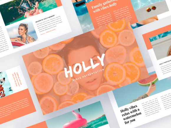 Holly - Vibes Powerpoint Template Graphic Presentation Templates By Crealova