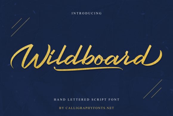 Wildboard Script & Handwritten Font By CalligraphyFonts