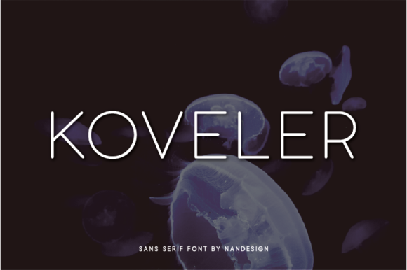 Koveler Fuentes Sans Serif Fuente Por Nan Design