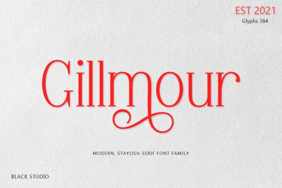 Gillmour Serif Font By Black Studio