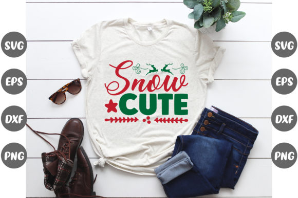 Christmas Design, Snow Cute... Graphic Print Templates By Fashion Store