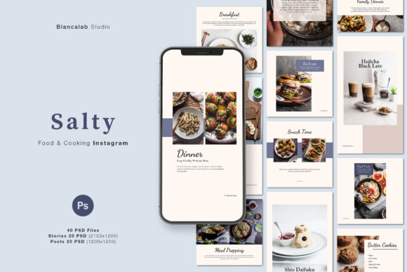 Food Instagram Salty Graphic Graphic Templates By Blancalab Studio