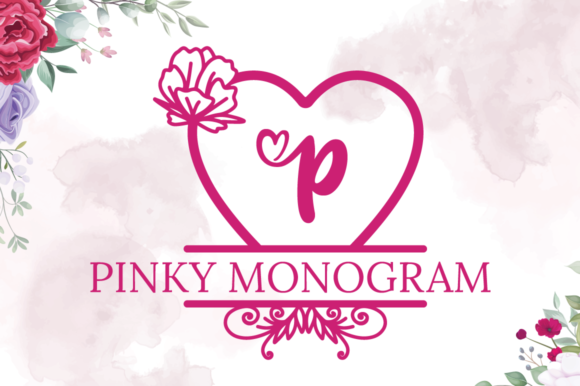 Pinky Monogram Decorative Font By attypestudio