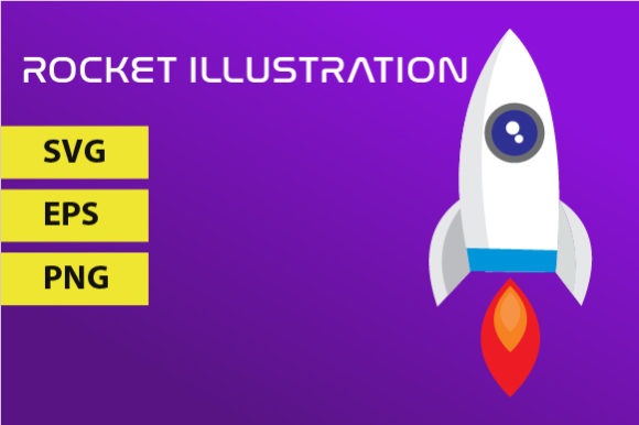 Rocket Illustration Graphic Illustrations By JunioR Design