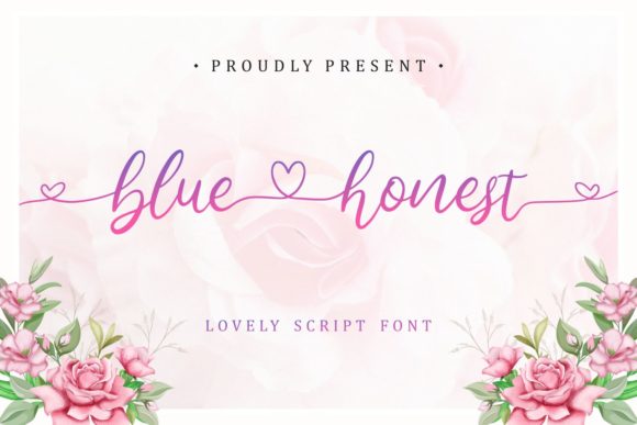 Bluehonest Script & Handwritten Font By allouse.studio