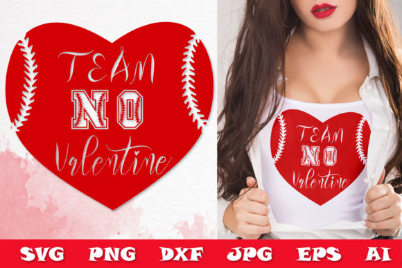 Team No Valentine's Day  Graphic Crafts By Citrum Nobile