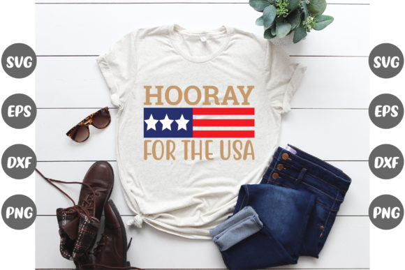 Fourth of July, Hooray for the Usa... Graphic Print Templates By Fashion Store