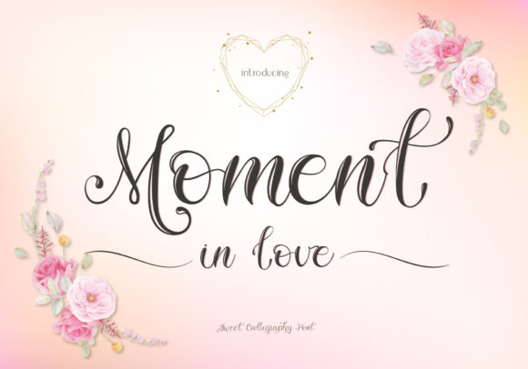 Moment in Love Fontes Script Fonte Por BB Type Studios