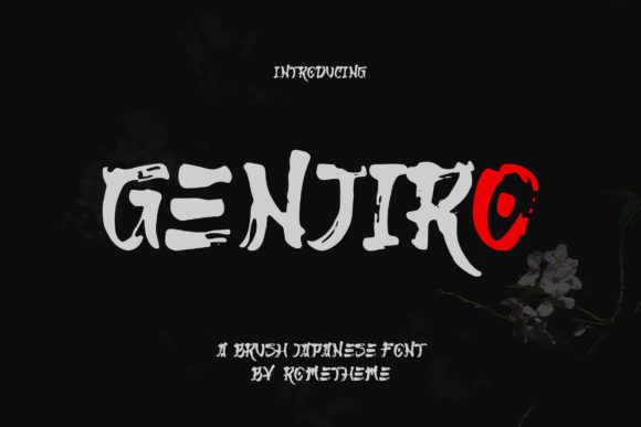 Genjiro Display Font By rometheme
