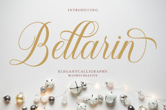 Bellarin Skript-Schriftarten Schriftart Von Stellar Studio