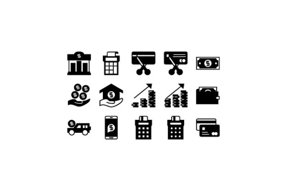 Finance Glyph Icon Bundle Graphic Icons By muhammadfaisal40