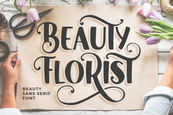 Beauty Florist Sans Serif Font By Blankids Studio