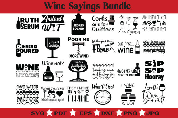 Wine Bundle   Graphic Illustrations By McLaughlin Mall