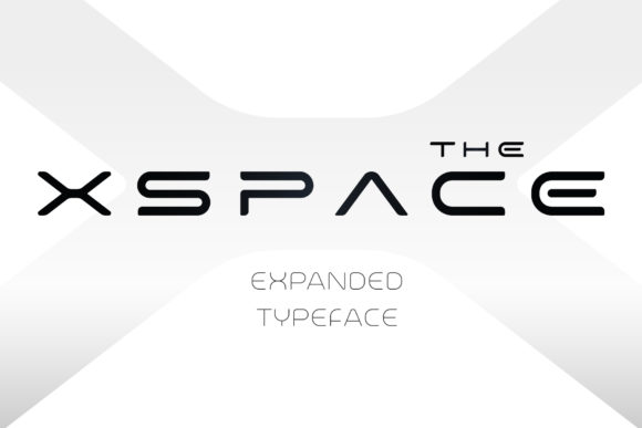 X-Space Display Font By artyway