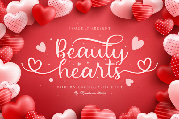 Beauty Hearts Fontes Script Fonte Por alpapranastudio