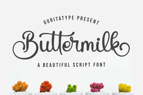 Buttermilk Script & Handwritten Font By Guritatype