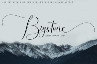 Bigstone Script & Handwritten Font By bungreja123 1