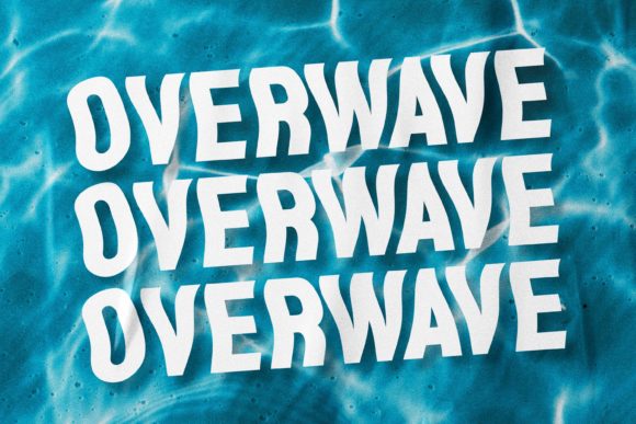 Overwave Display Font By almarkhatype