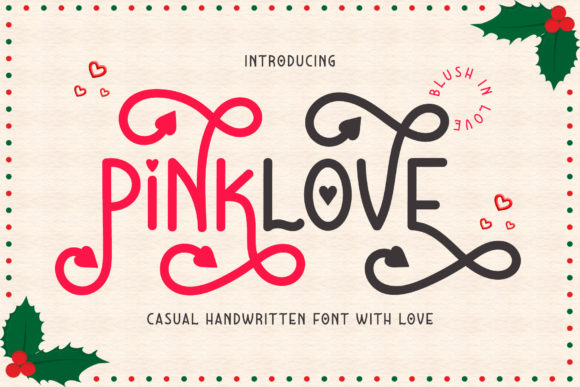 Pinklove Display Font By airotype
