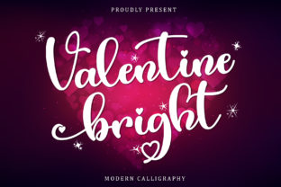 Valentine Bright Script & Handwritten Font By Sakha Design 1