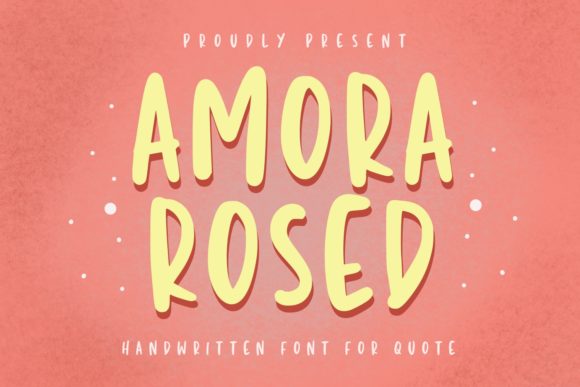 Amora Rosed Script & Handwritten Font By Typefar