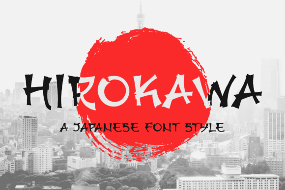 Hirokawa Display Fonts Font Door Graphue