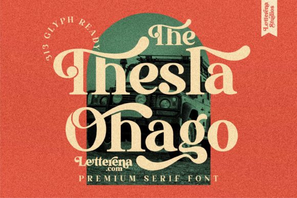 The Thesla Ohago Serif Font By Letterena Studios
