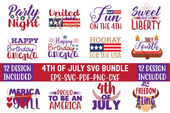 4th of July Bundle Graphic Crafts By Fashion Store