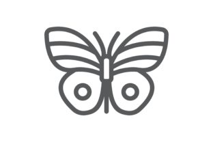 Butterfly Line Icon Illustration Icônes Par Fox Design