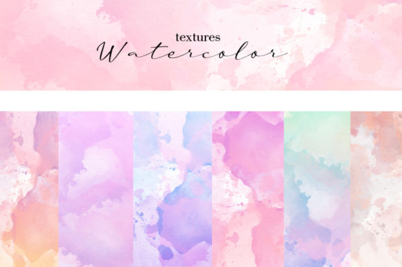 Watercolor Rainbow Textures Graphic Textures By Design shop
